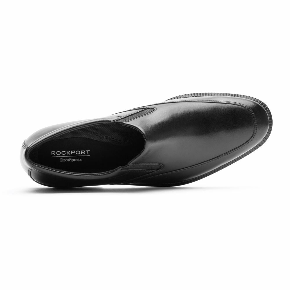 Rockport Men DresSports Premium Slip-On - Waterproof - Black | 4RcMPtH9