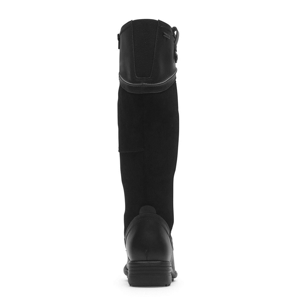 Cobb Hill Women Brunswick Wide Calf Tall Boot - Waterproof - Black | 5bTWH0XQ