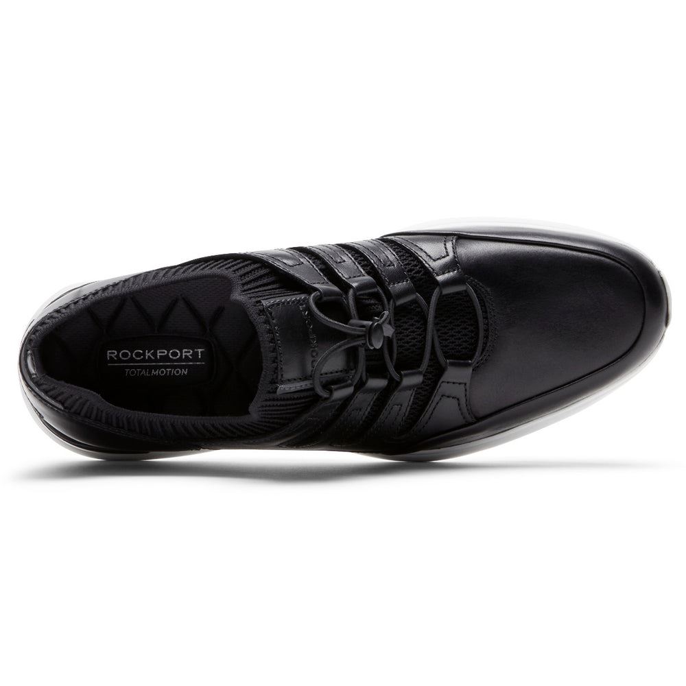 Rockport Men's Total Motion Active Ghillie Sneaker - BLACK | GPUsouJr