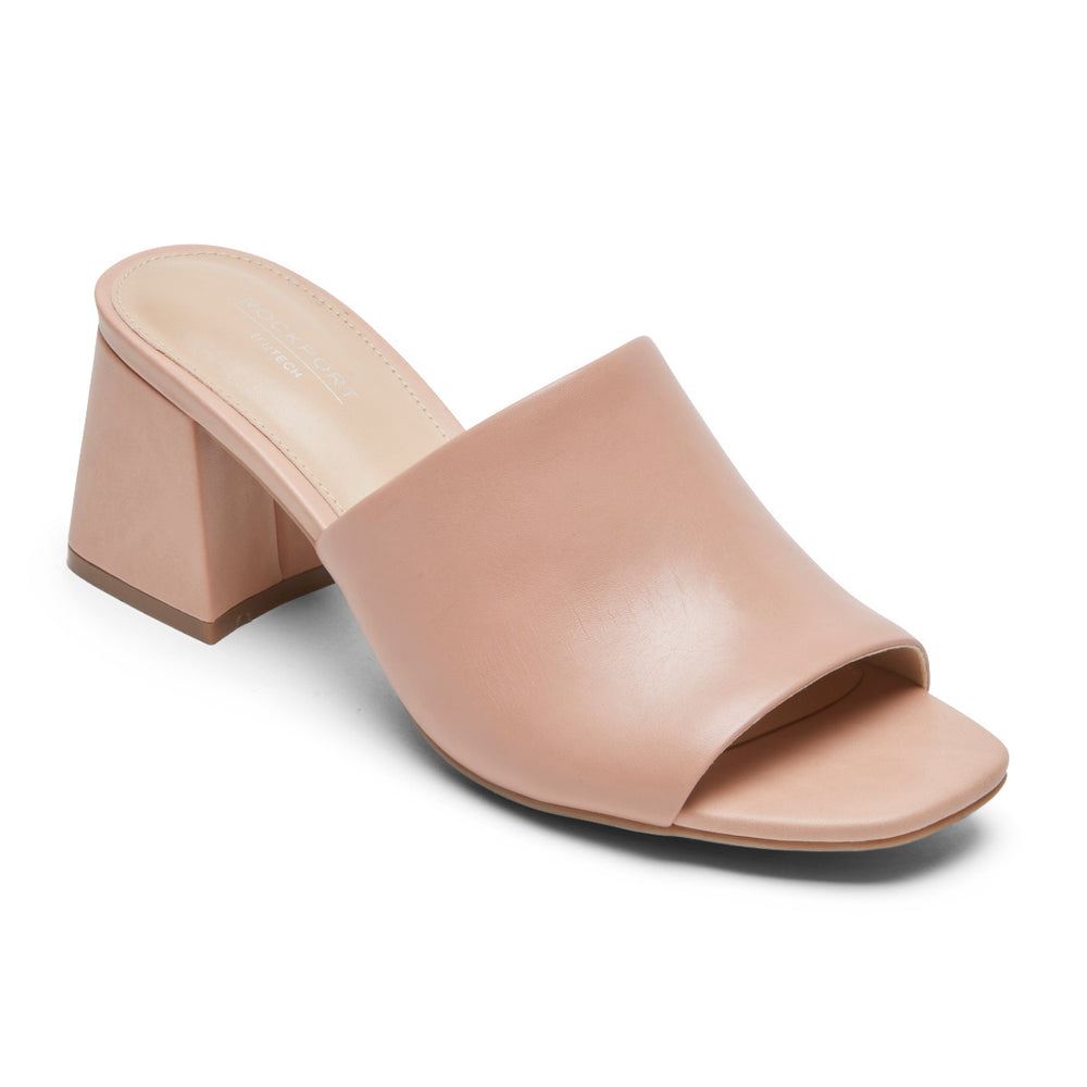 Rockport Women's Farrah Slide Sandal - TUSCANY PINK | IL0cly18