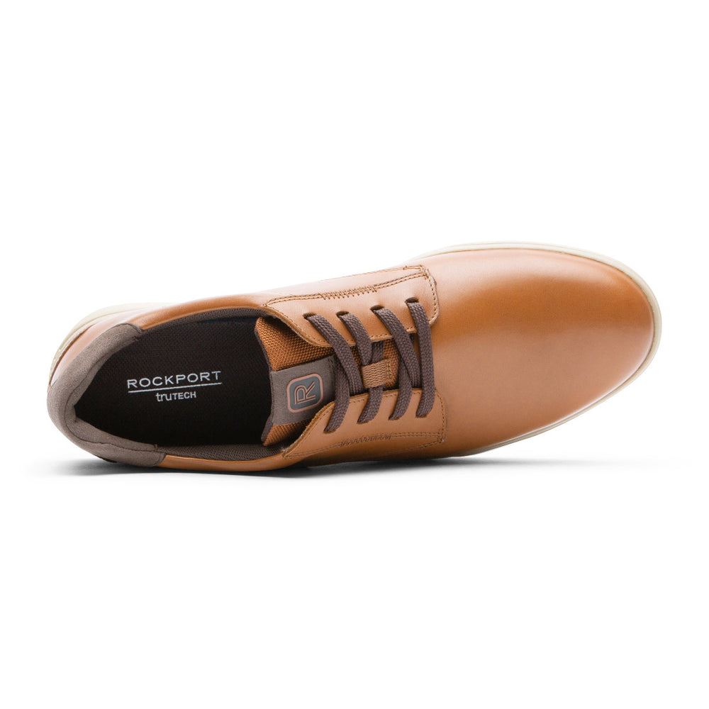 Rockport Men Bronson Plain Toe Sneaker - TAN LEA | K4L1nT6J