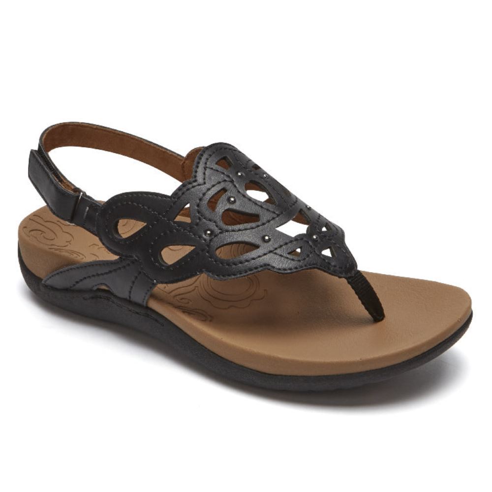 Rockport Ridge Sling Sandal - BLACK | KiejMeMX