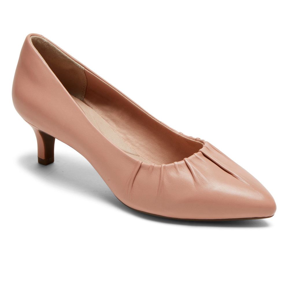 Rockport Women Total Motion Kalila Gathered Heel - Tuscany Pink | LSGSscAL