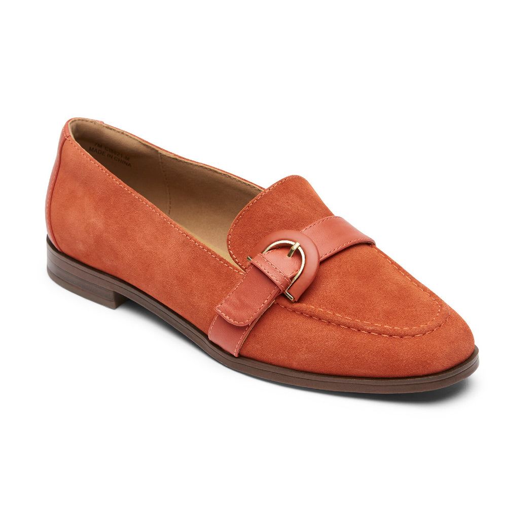 Rockport Women Susana Buckle Loafer - CINNAMON | QuceITo3