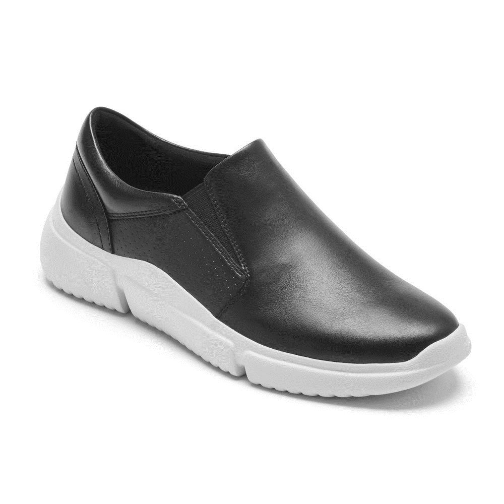 Rockport Women's R-Evolution Washable Slip-On Sneaker - BLACK WASHABLE W/WHITE SOLE | V5o8bcGy
