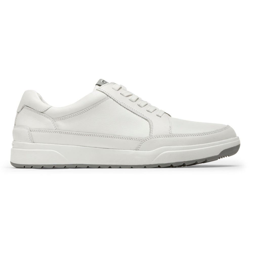 Rockport Men Bronson Lace-to-Toe Sneaker - White Leather | bPc4LjxC