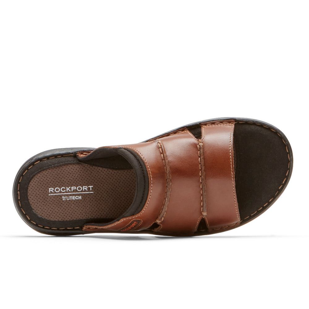 Rockport Darwyn Slide Sandal - COACH BROWN | f6HGgOXe