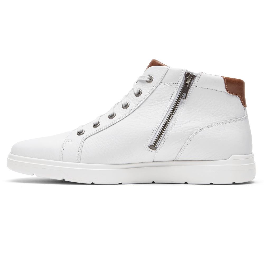 Rockport Men Total Motion Lite Zip Sneaker - WHITE | fpDSTc64