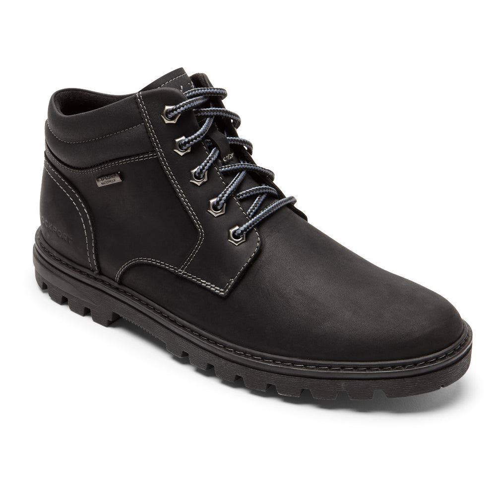 Rockport Men's Weather or Not Boot - Waterproof - BLACK LEATHER/SUEDE | hVq5zFHn