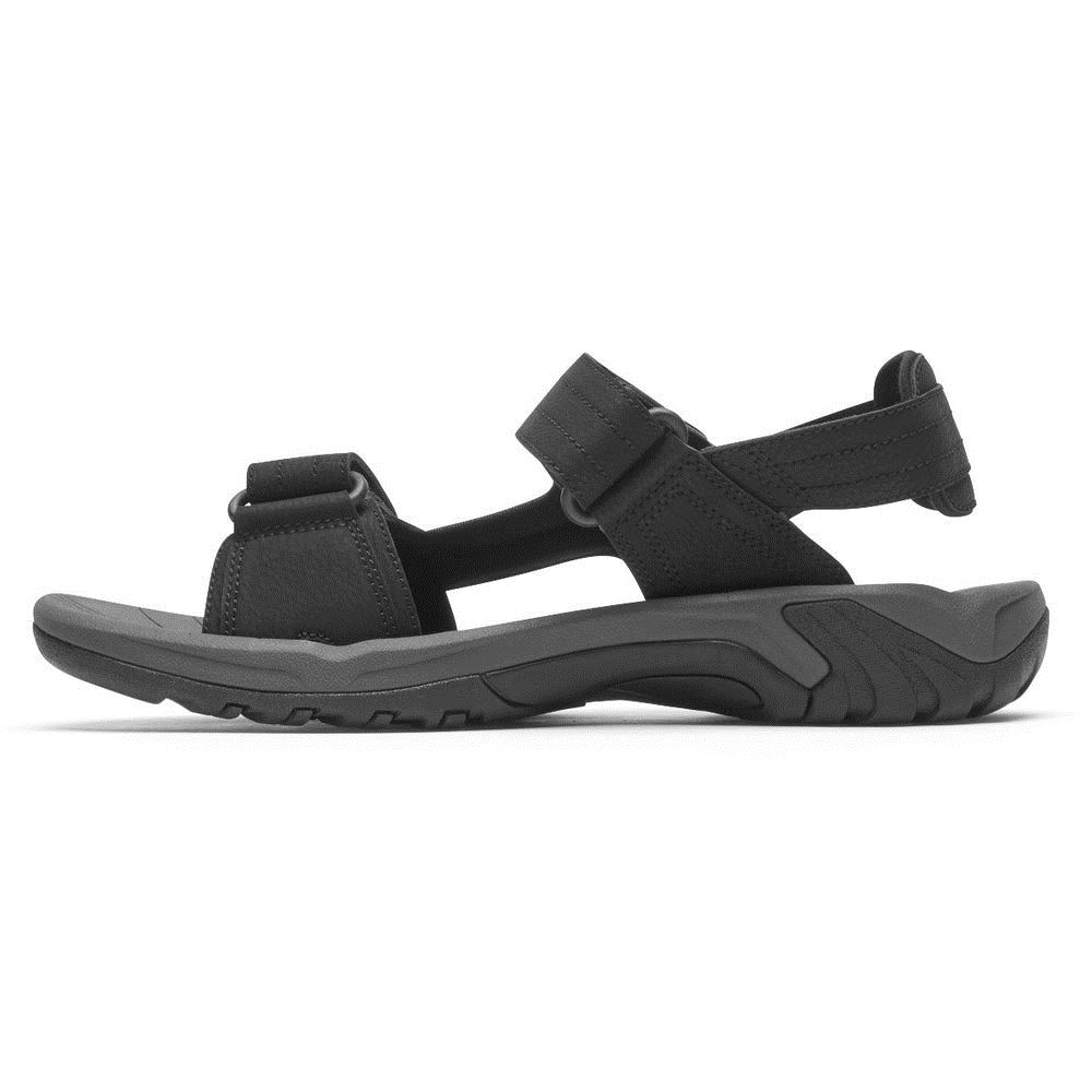 Rockport Men's Byron Adjustable Sandal - Black | qBuSx9al