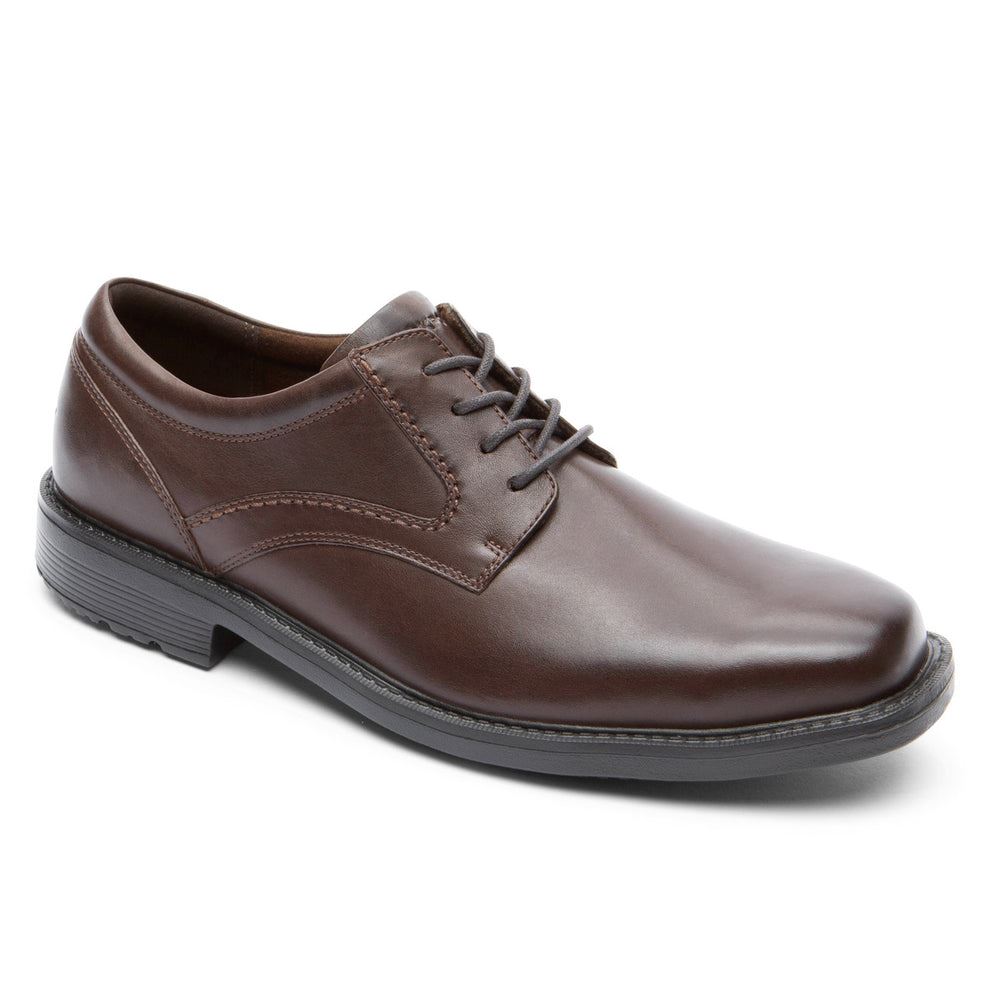 Rockport Men Style Leader 2 Plain Toe Oxford - Dark Brown | qV99ThEe