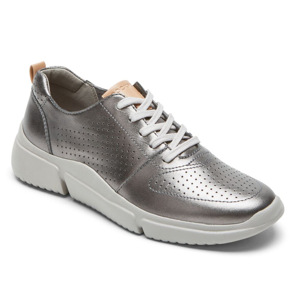 Rockport Women's R-Evolution Washable Lace-Up Sneaker - PEWTER WASHABLE | xuXxTjrS